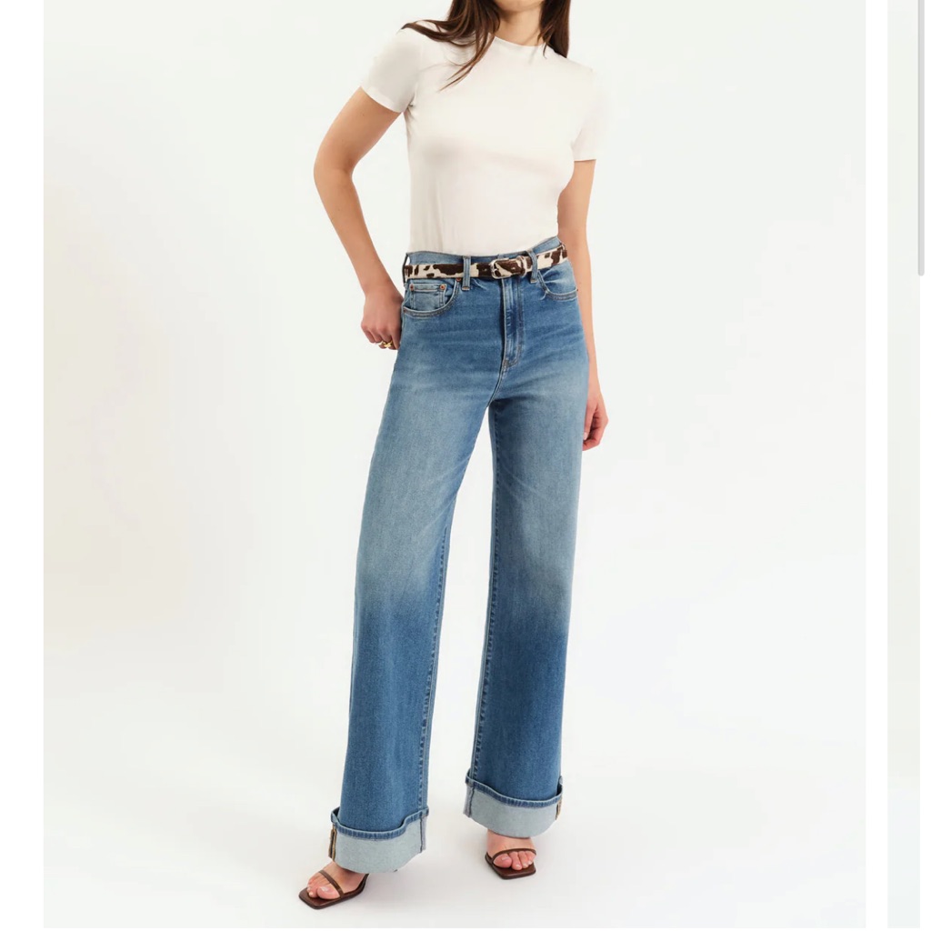 Stylish Blue Flare Jeans For Women